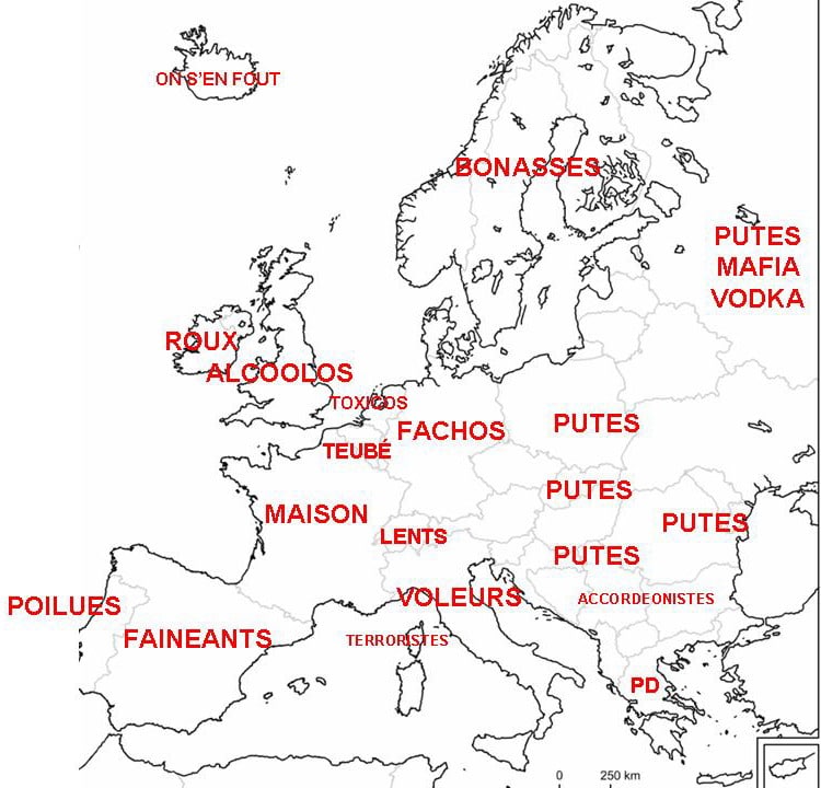 Leurope Vue Par Les Français Carte