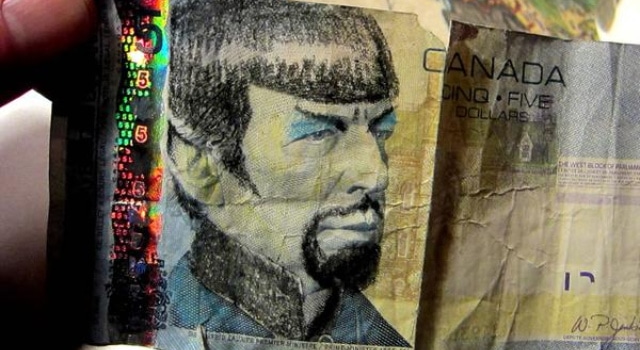 La Banque du Canada demande d’arrêter de dessiner M. Spock sur ses billets de cinq dollars