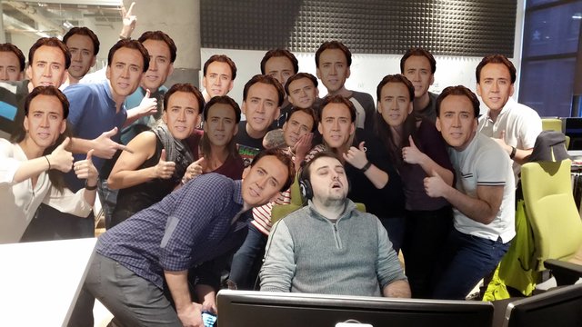 endormi deuxième jour de stage détournement Nicolas Cage