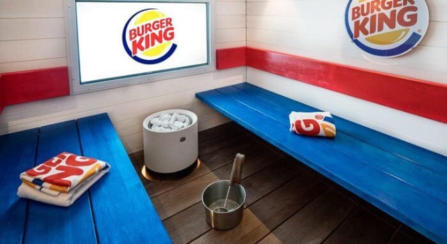 Un spa dans un restaurant Burger King