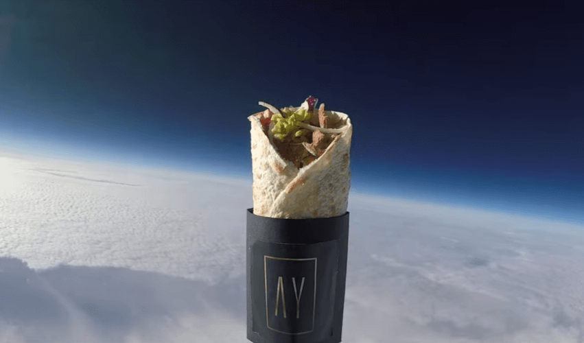 Un Kebab envoyé à 37.795 mètres d’altitude